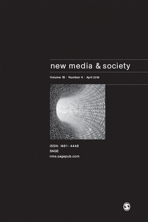 New Media & Society journal, April 2016 New Media & Society journal, April 2016