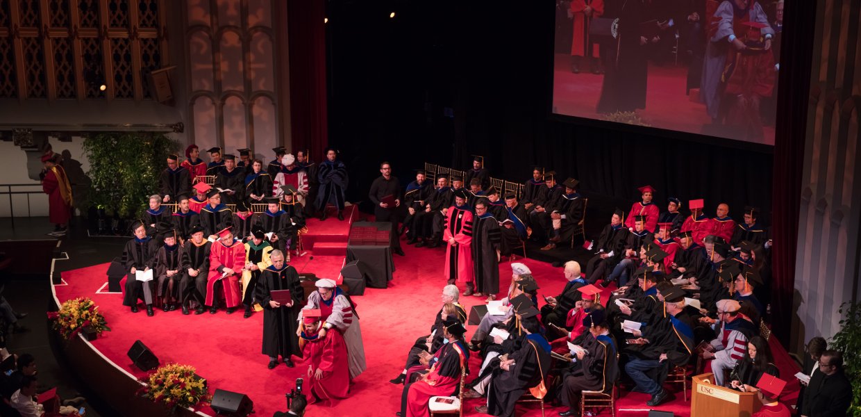 Photo from the School of Communication PhD Hooding
