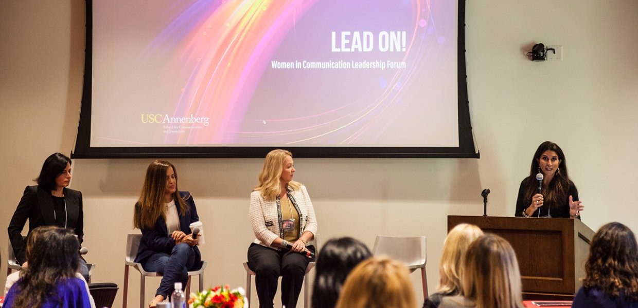 Photo from the Lead On women in communication leadership forum