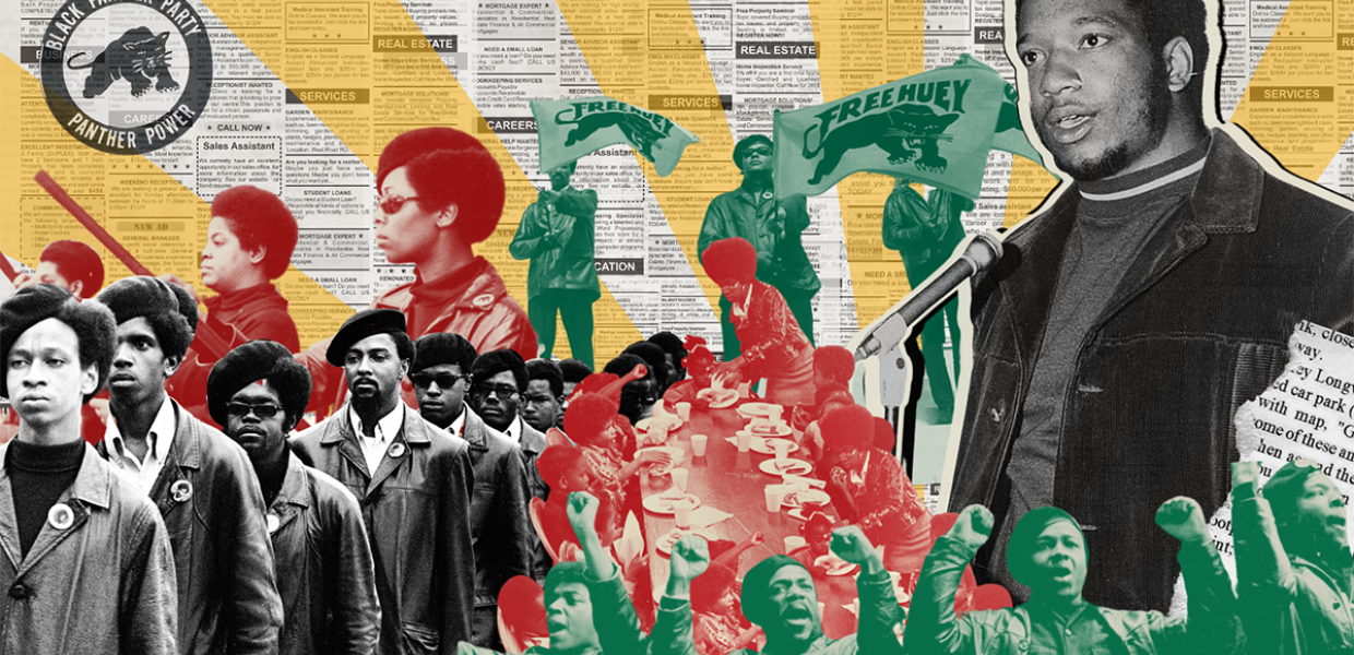 Background image of revolutionary Black leaders