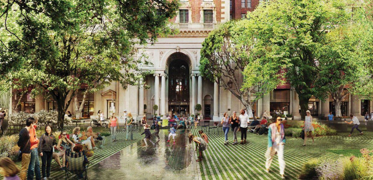 Agence Ter's design for Pershing Square brings "radical flatness" back to the park.