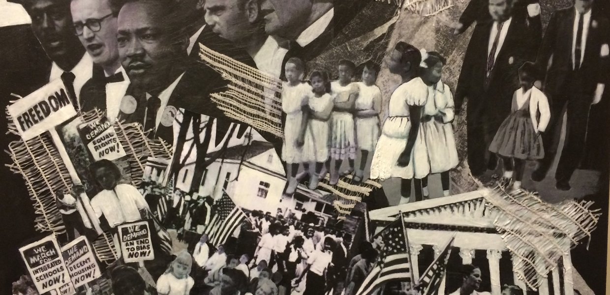 Black history month collage