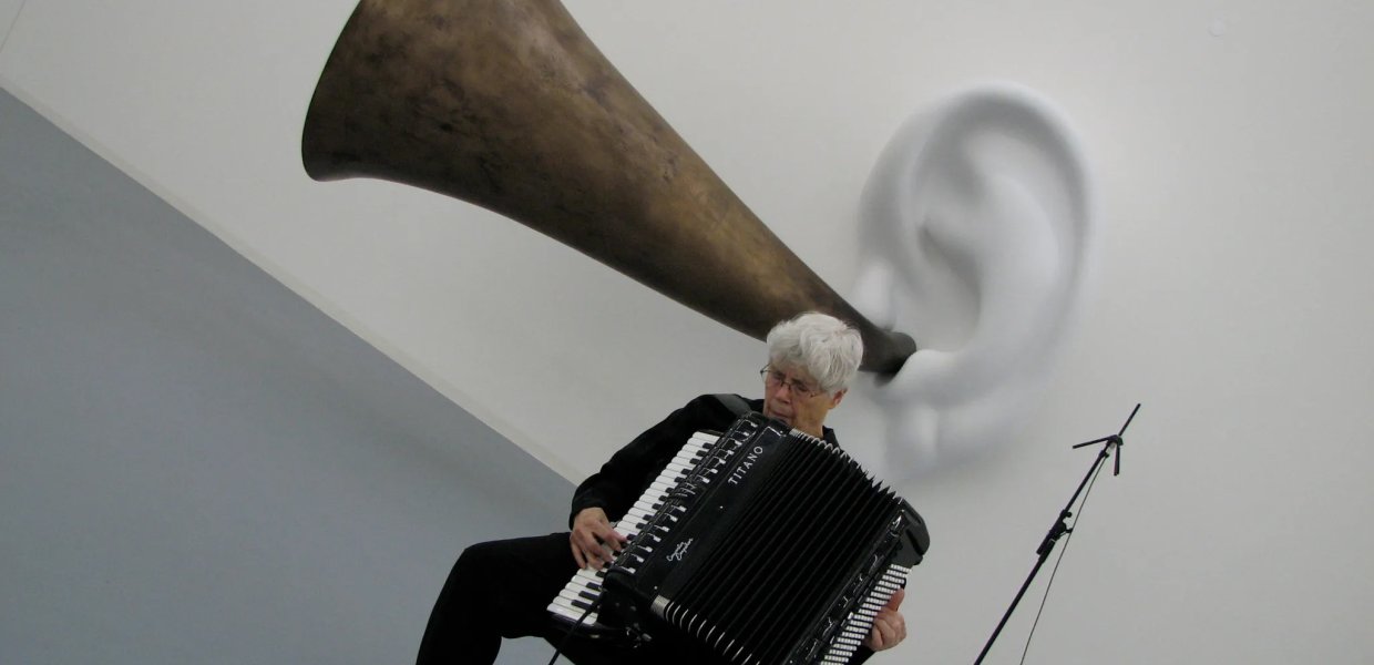 Photo of a person playing an instrument