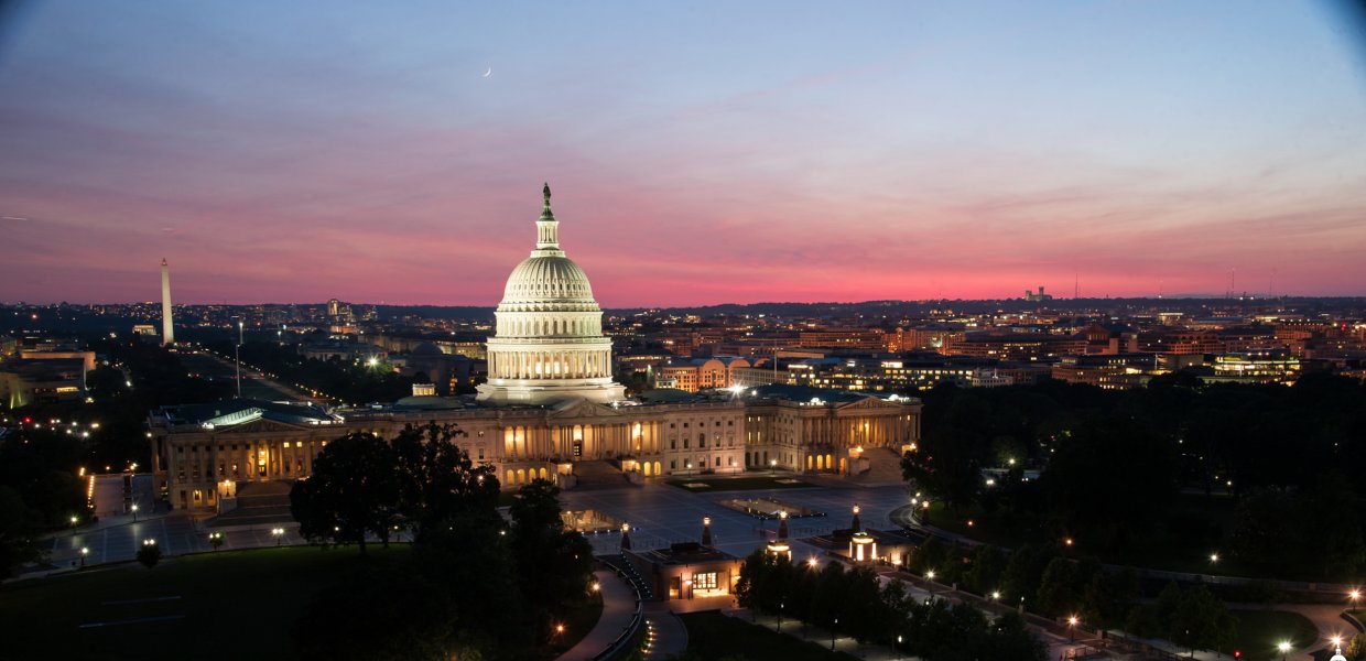 Pink Sunset in May 2014 Courtesy of Architect of the Capitol