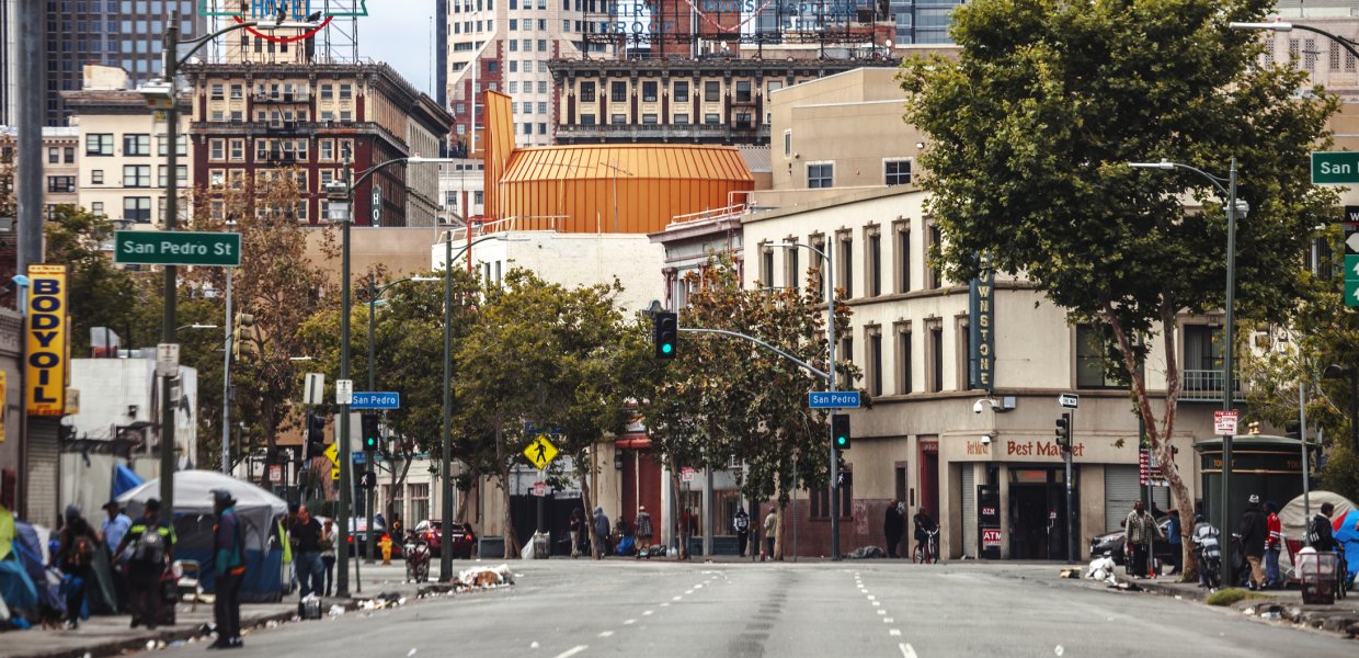 Photo of Skid Row in Los Angeles