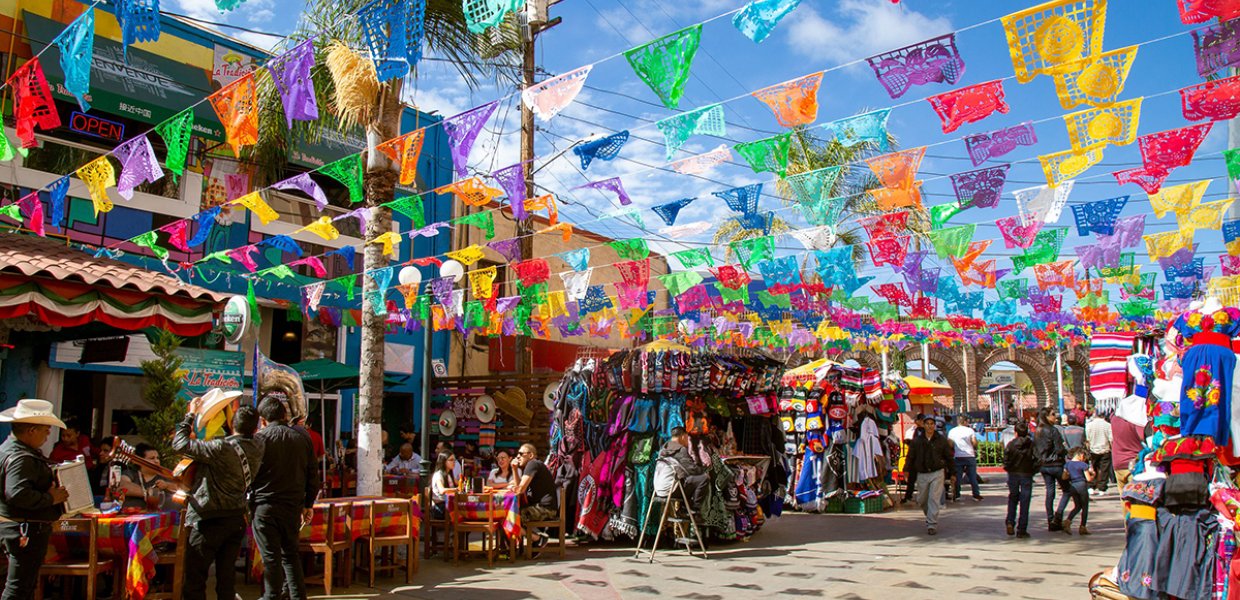Photo of a street in Tijuana, Mexico
