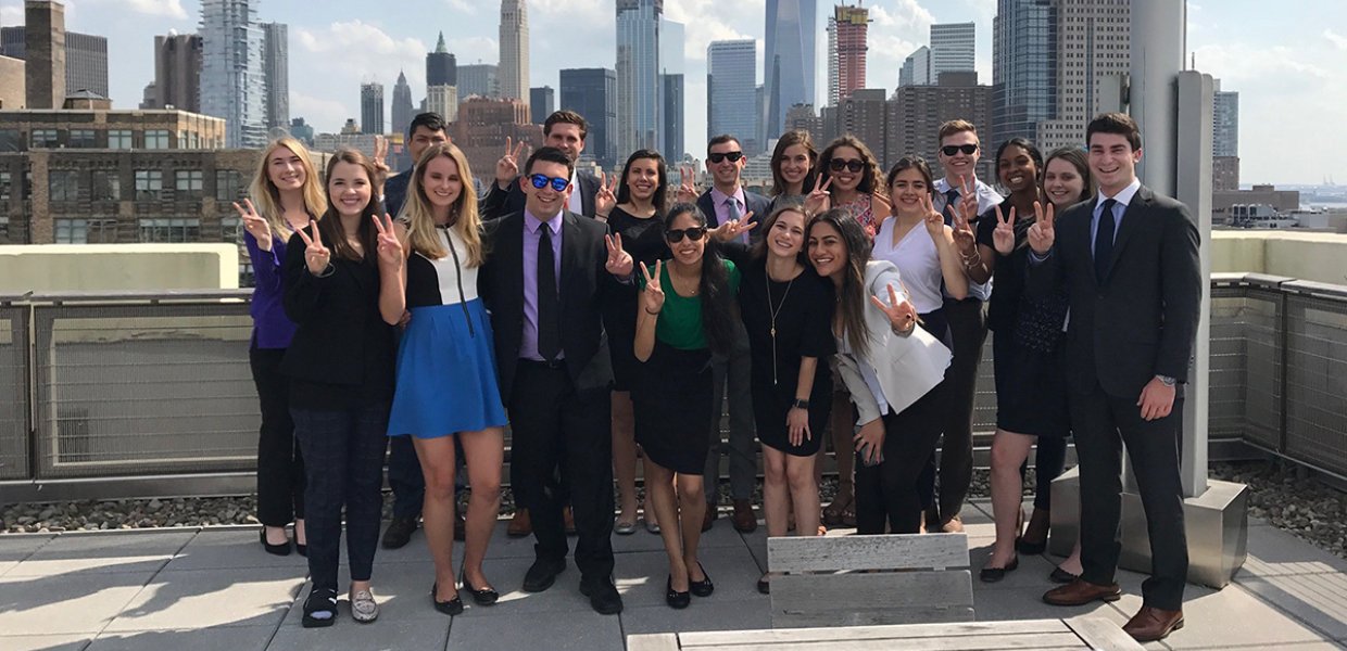 A group of students at a Maymester in 2023.