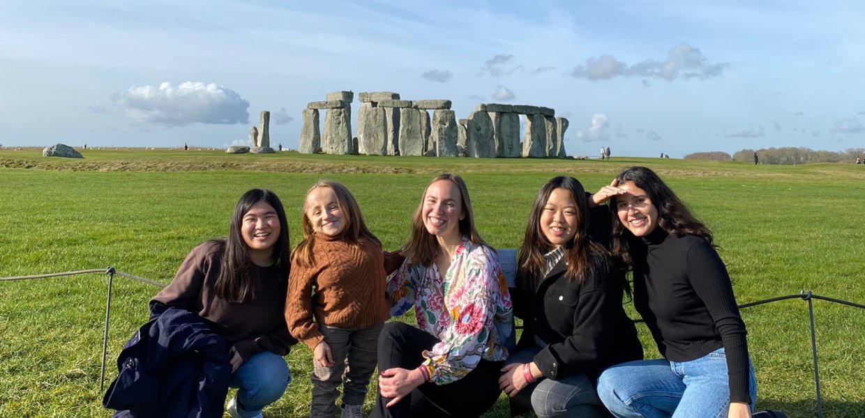 USC students at Stonehenge