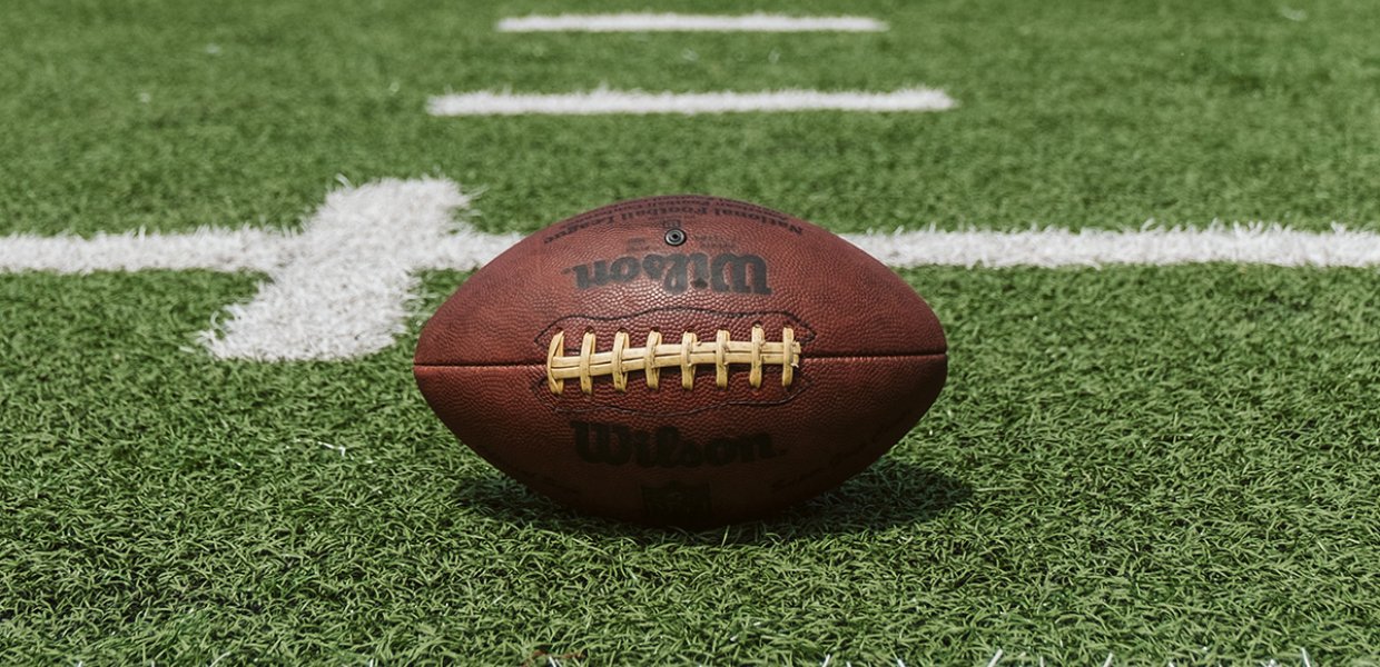 Football on field.