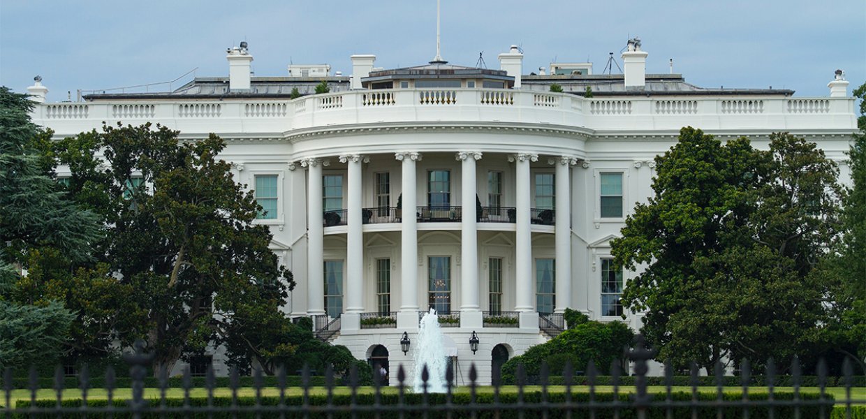 White capitol building. 