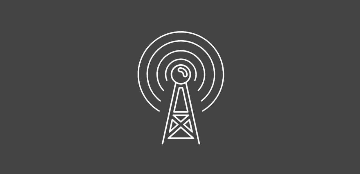 The DMA logo (a radio tower) against a gray background