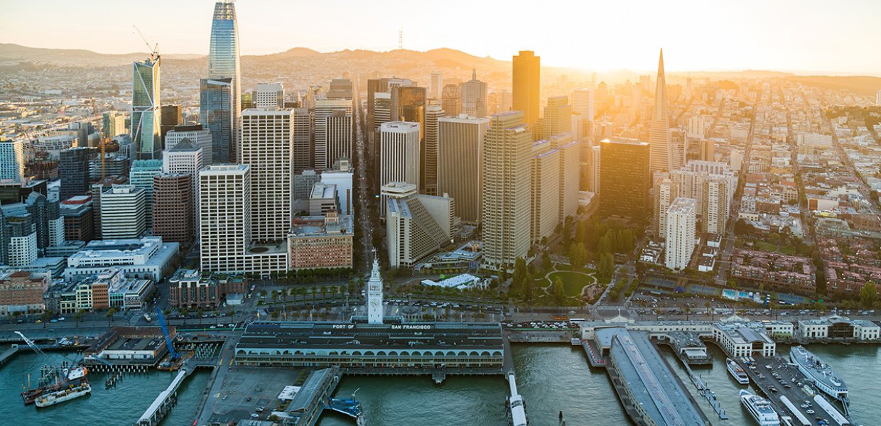 Photo of buildings in the San Francisco pier