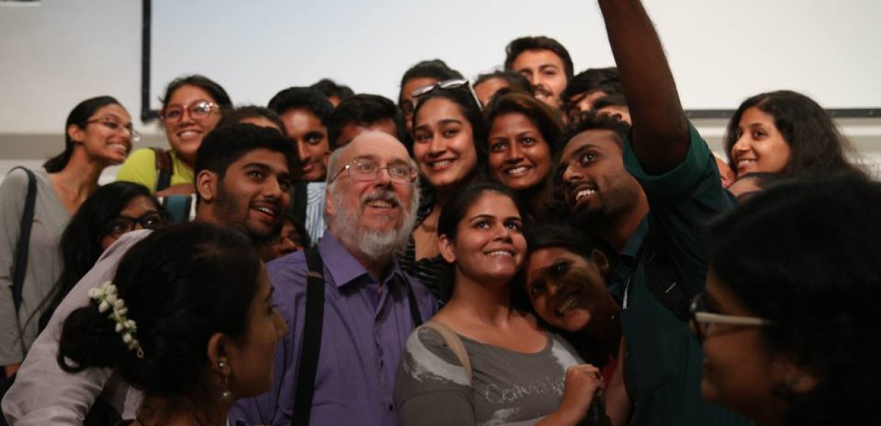 Professor Henry Jenkins at the Godrej India Culture Lab on a recent trip to Mumbai.