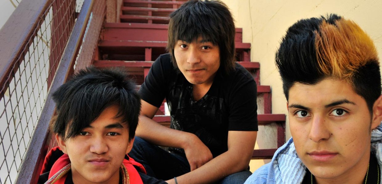 Image of three teenagers 