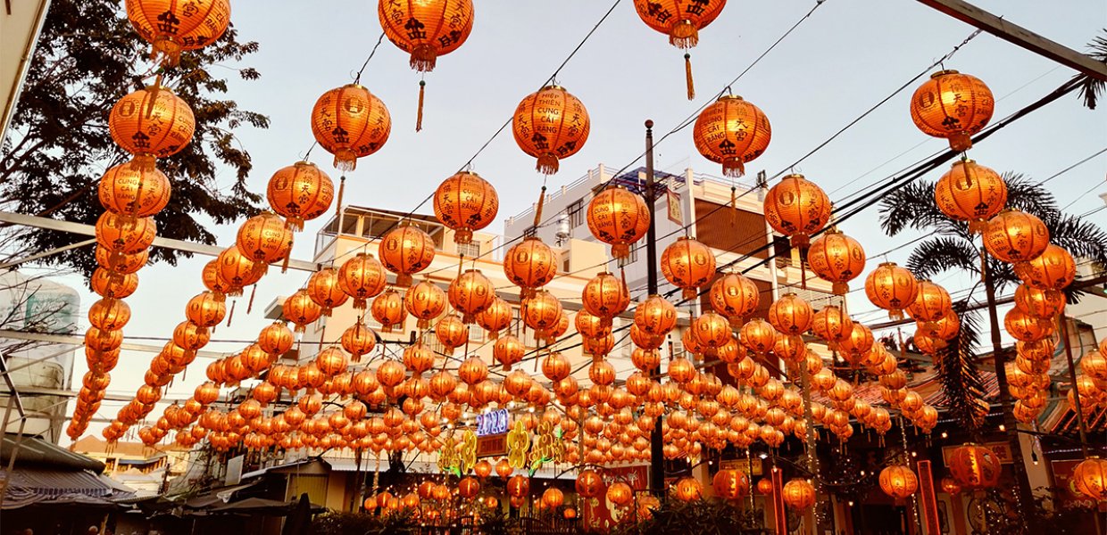 Lanterns.