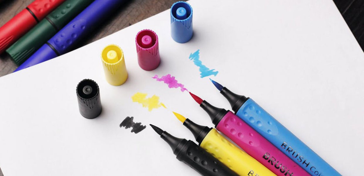 Photo of markers on paper