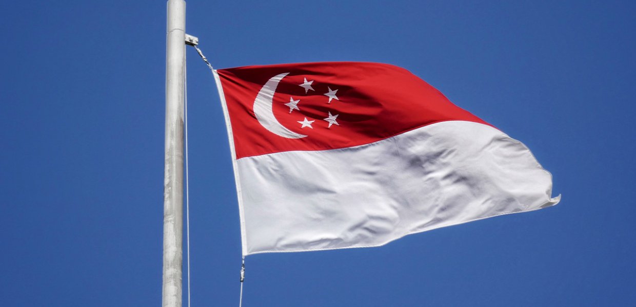 Singapore flag.