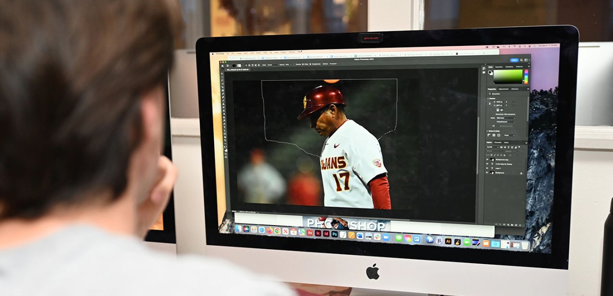 Editing sports photo