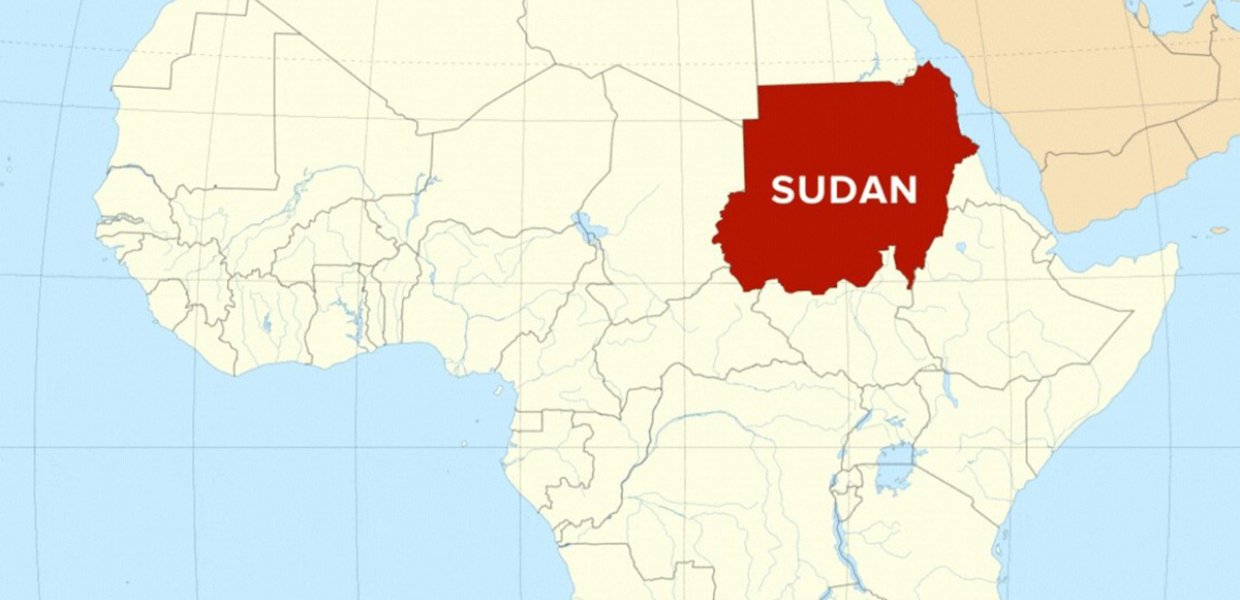 Sudan highlighted on a map of Africa