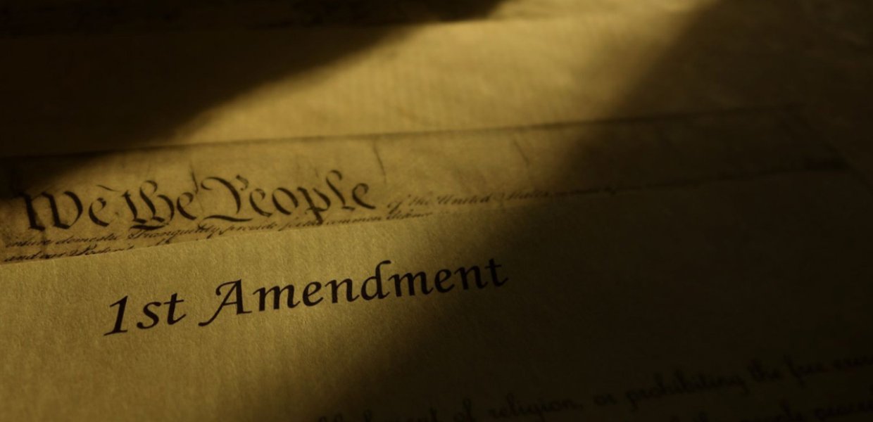 The beginning of the 1st Amendment