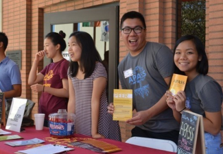 Photo of the APIDA student welcome with members of APASS