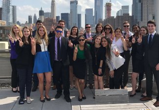 A group of students at a Maymester in 2023.