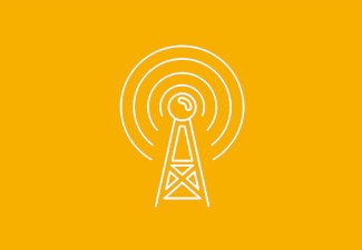 The DMA logo (a radio tower) against a yellow background