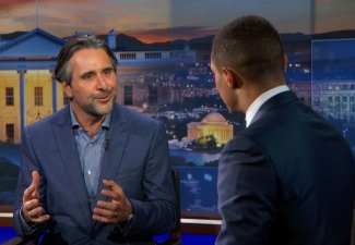 Picture of John Della Volpe on the Daily Show with Trevor Noah