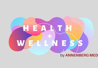 Graphic that reads "health wellness" by Annenberg Media