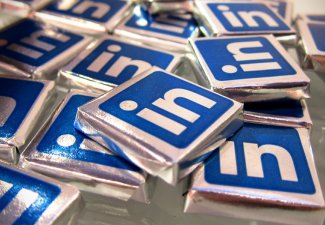 Photo of LinkedIn chocolates. 