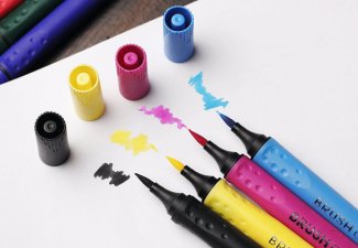 Photo of markers on paper
