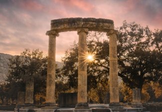 Photo of sunset in Olympia Greece