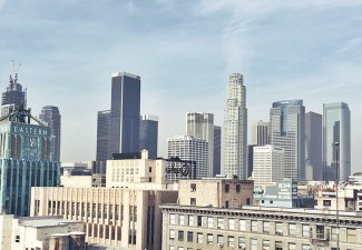 Photo of a city skyline