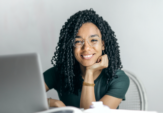 Photo of a person smiling