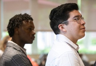 Students in a meeting