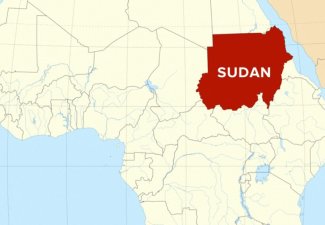 Sudan highlighted on a map of Africa