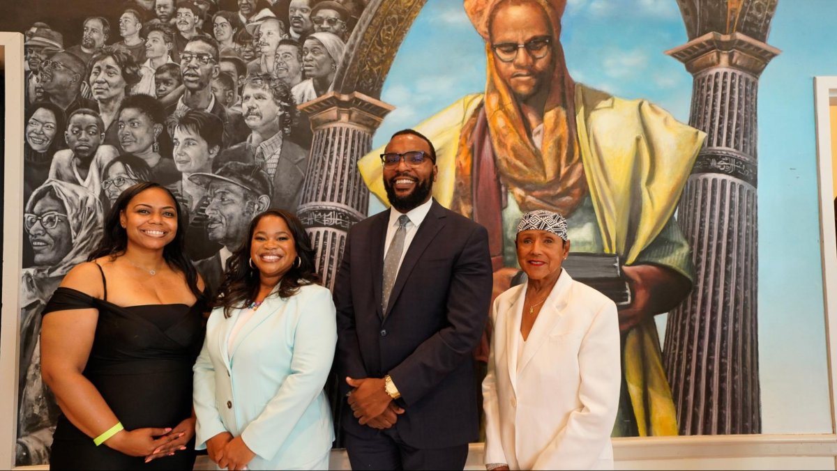 Lora King, Allissa Richardson, S. Lee Merritt Esq. and Elaine Brown at The Shabazz Center