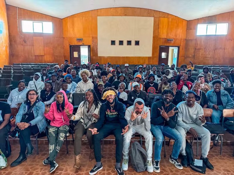 Five U.S. hip-hop artists traveled to Harare, Zimbabwe, in 2024 to perform for audiences and collaborate with local artists as part of the State Department’s Next Level program. U.S. Department of State.