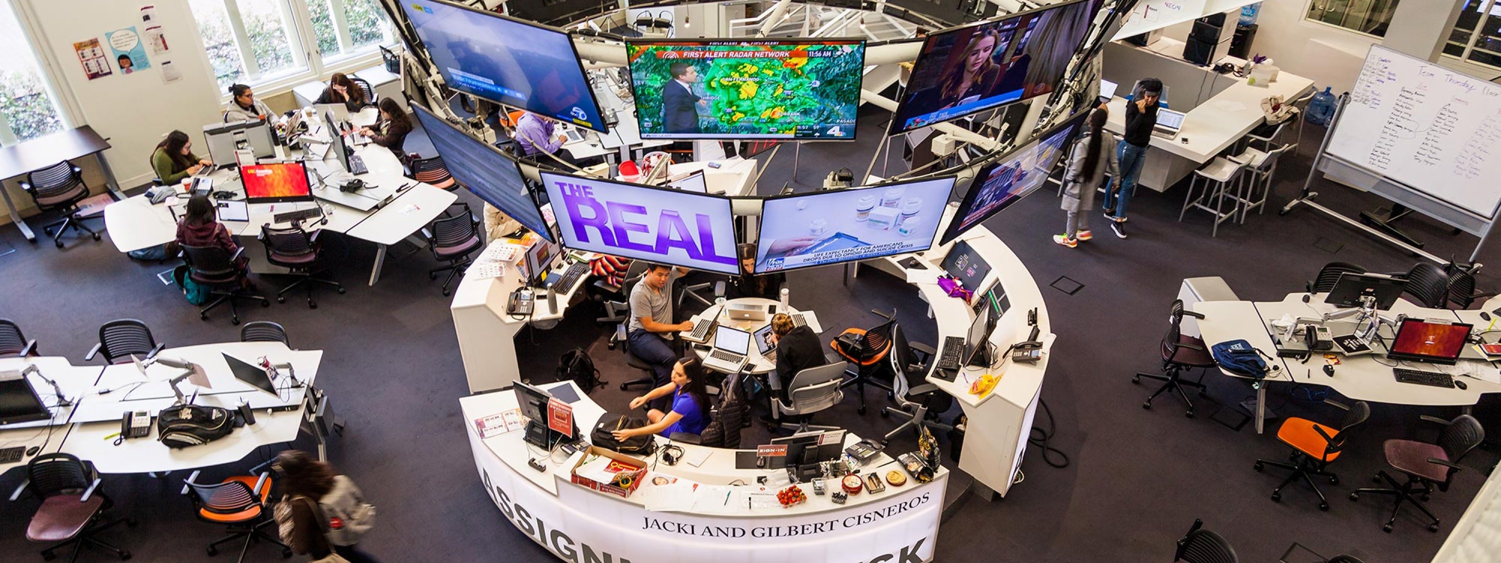 Media Center Halo and Assignment Desk. 