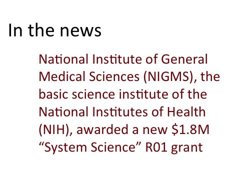 NIGMS awards grant to USC faculty NIGMS award2