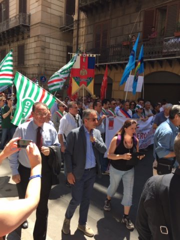 The Ballaro food markets in Palermo, Sicily.