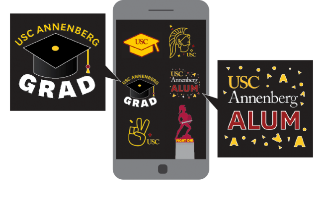 Examples of the USC Annenberg Instagram GIF pack