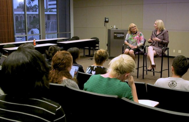 Top executives coach master’s students on real-world communication skills
