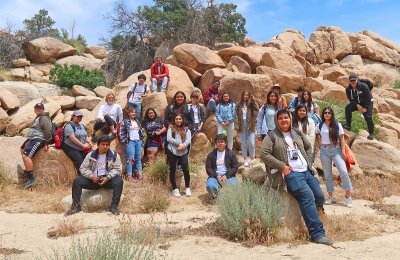 Photo of High school students from Bravo Medical Magnet High School and the Communication and Technology School who took part in the “I Too Am: Teens, Media Arts, & Belonging” project
