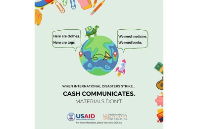 infographic illustrating that cash is faster than material goods