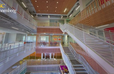 Photo of inside of ANN USC Annenberg building