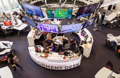 Media Center Halo and Assignment Desk. 