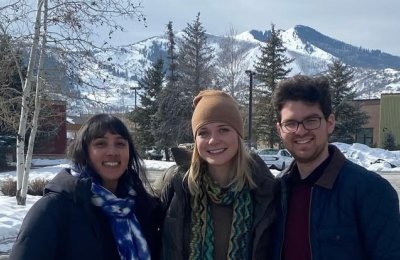 (L-R) Divya Subbiah, Ona Martini and Casey Loving at Sundance Film Festival (photo by Oscar Garza).