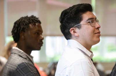 Students in a meeting
