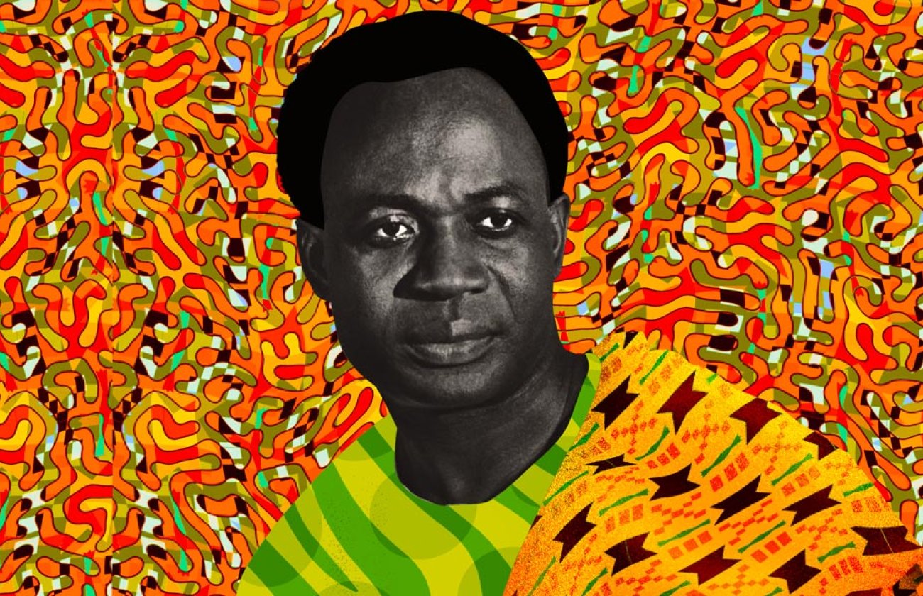 Illustration of Kwame Nkrumah.